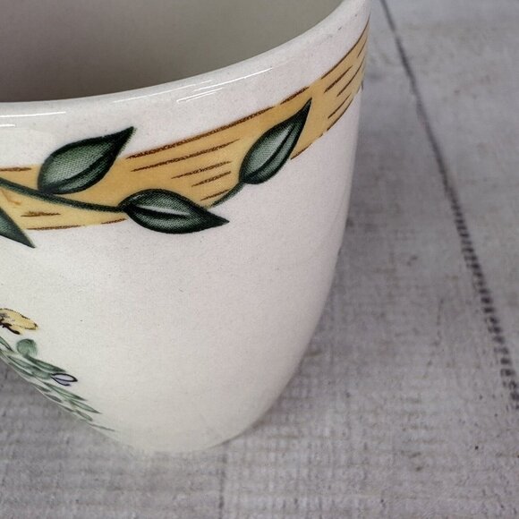 Thomson Pottery BIRDHOUSE 39146 Birds Vines Hearts 12oz 4" Tall Mug Cup Set 3 - Picture 14 of 16